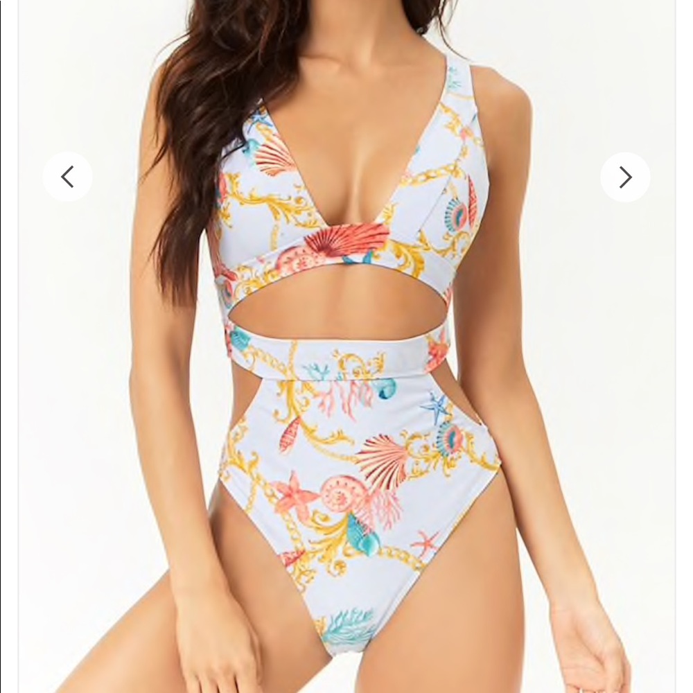 F21 Cut Out one piece swimsuit